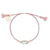 Kendra Scott Everlyne Dichroic Glass Pink Threaded Friendship Bracelet NWOT
