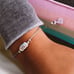 Kendra Scott Everlyne Dichroic Glass Pink Threaded Friendship Bracelet NWOT