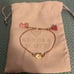 Kendra Scott Everlyne Dichroic Glass Pink Threaded Friendship Bracelet NWOT