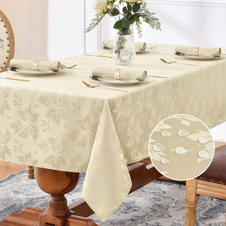 Table Cloths Heavy Weight Fabric Table Covers for Dinner