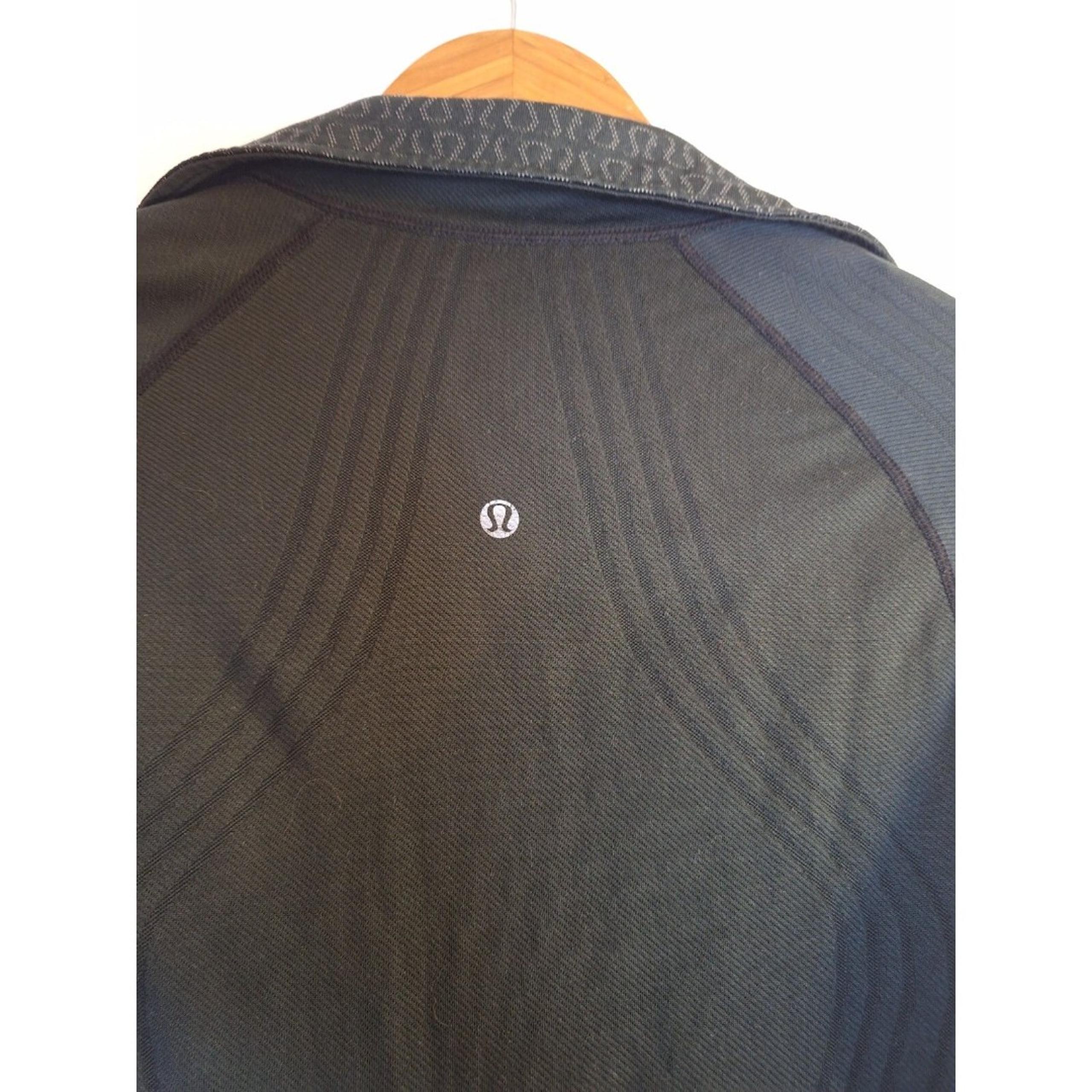 LULULEMON Wet Dry Warm Pullover Women's M Black Half Zip Running Sweatshirt Yoga