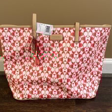 Coach tote bag pink breast cancer NEW