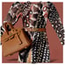 Custom Stylish Barbie OOAK Dress with Belt & PURSE Brown