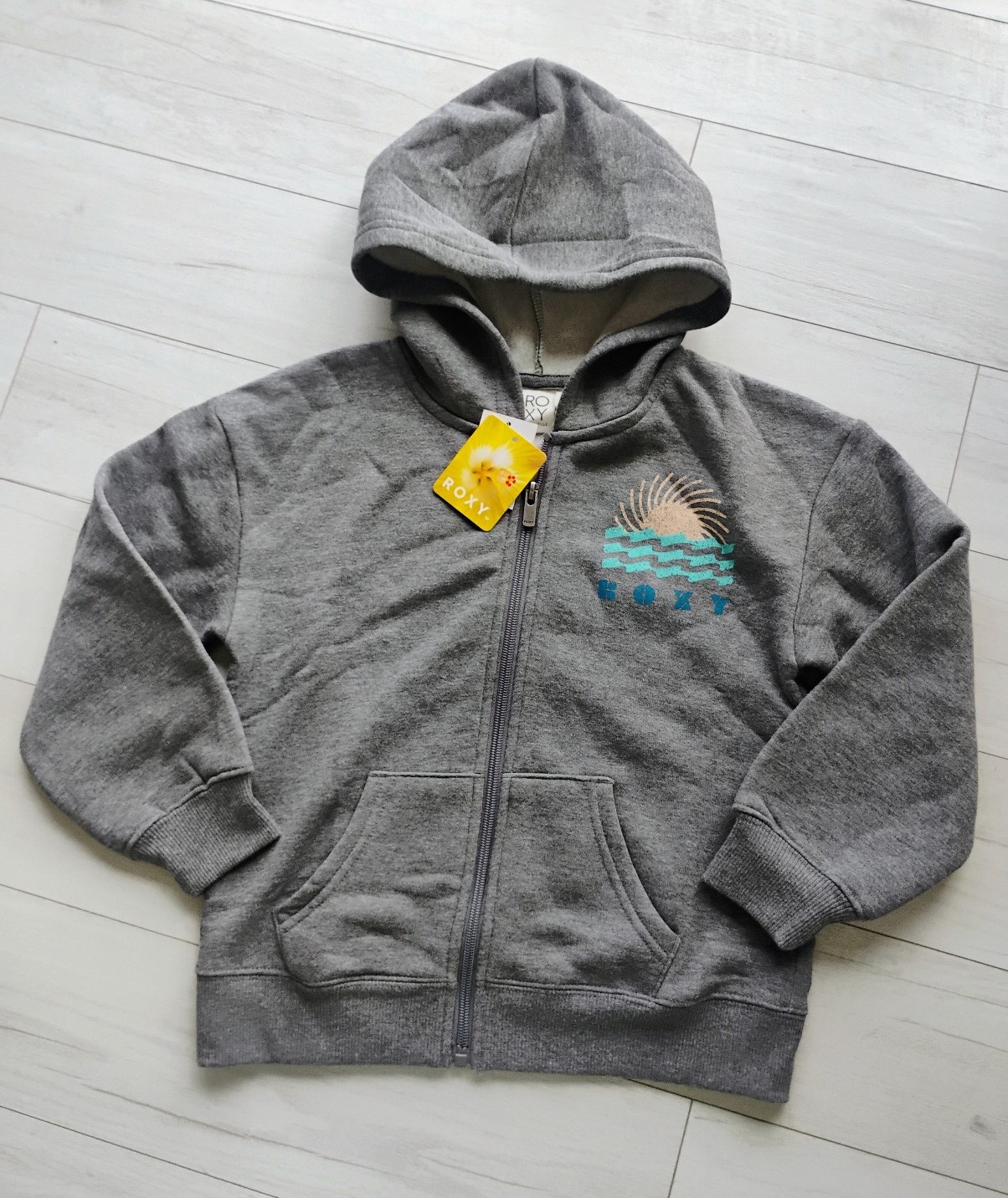 ROXY NEW All Day Waves Full Zip Up Hoodie