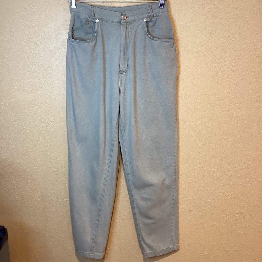Vintage 80's Forenza High Rise Sage Green Jeans, Size 10
