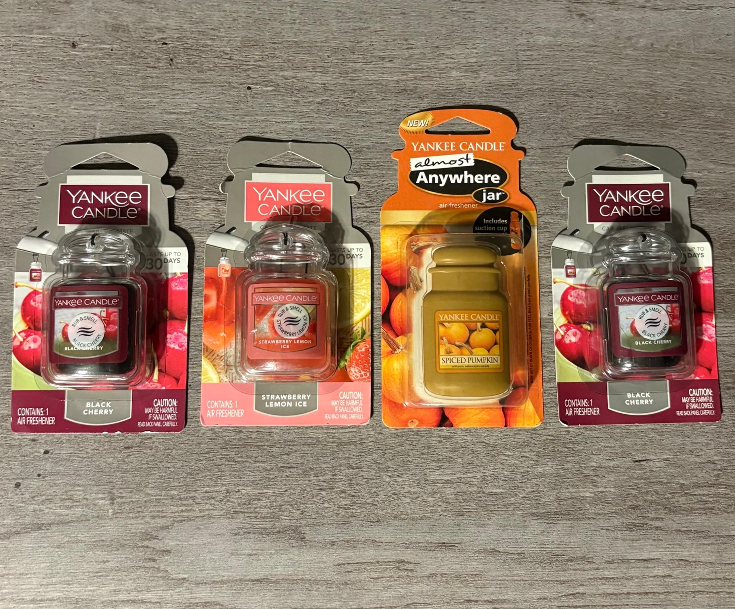 Yankee Candle Car Jar Ultimate Air Fresheners Lot Of 4 Mixed Scents NEW