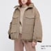 White mountaineering x uniqlo oversized hybrid down parka jacket size Large