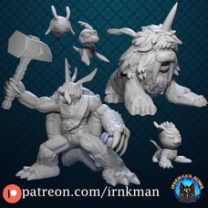 Full Ikkakumon Line (5 pc) from Irnkman Minis. Total heights apx. 27mm - 110mm