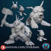 Full Ikkakumon Line (5 pc) from Irnkman Minis. Total heights apx. 27mm - 110mm