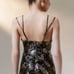 UO Cassie Satin Strappy Mini Dress