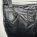 vtg HARLEY DAVIDSON motorycle pants 30”X29” black leather Y2K bootcut sz 4