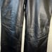 vtg HARLEY DAVIDSON motorycle pants 30”X29” black leather Y2K bootcut sz 4