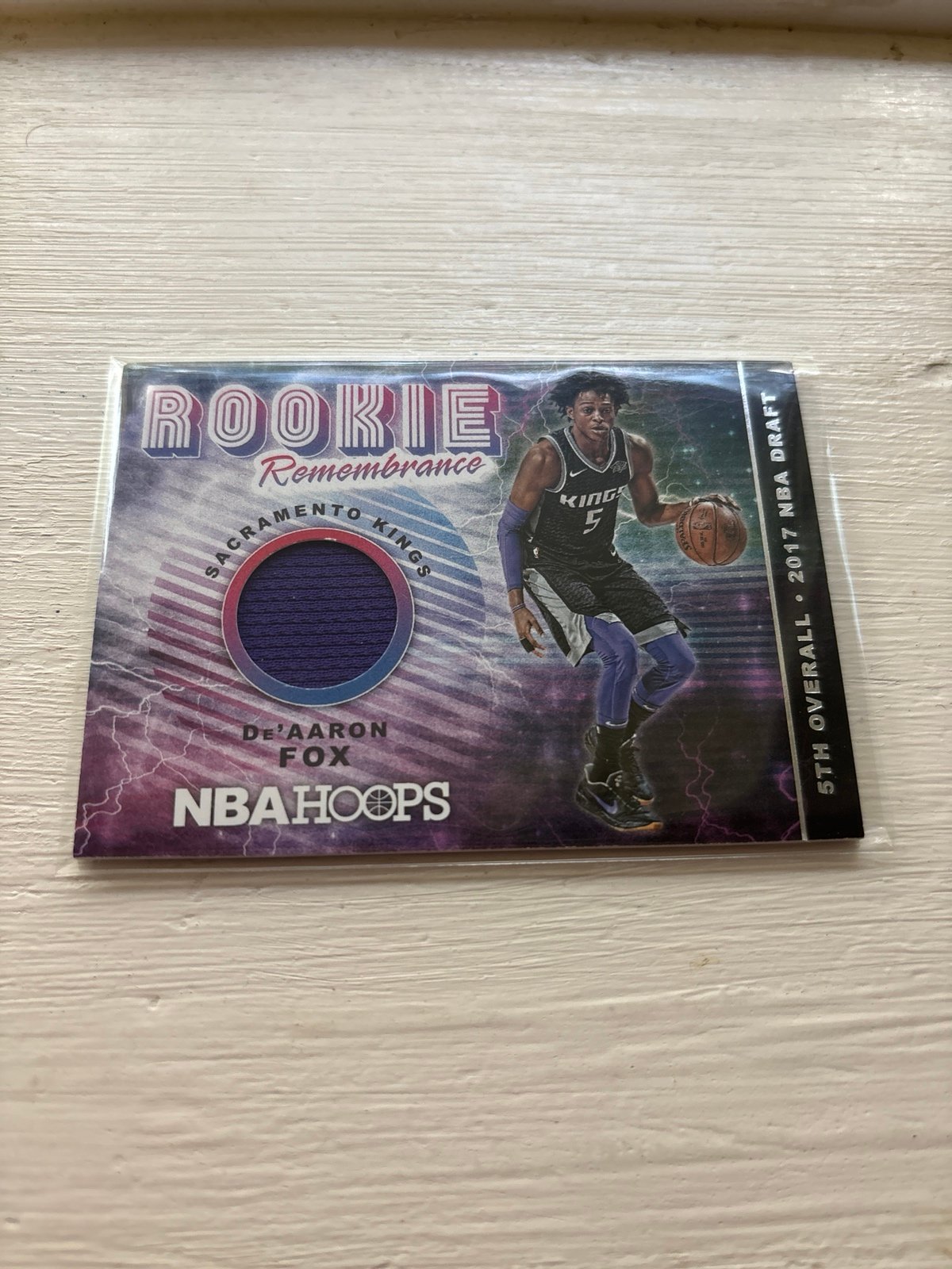 De’Aaron Fox Rookie Remembrance Patch