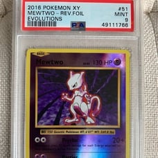 2016 POKEMON REV. HOLO MEWTWO - PSA 9 MT