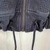 Gymshark Cropped Full Zip Hooded Sweatshirt Women's Small Black Workout Active