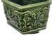 Vintage Hexagon Shaped Green Glazed Garden Planter