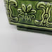 Vintage Hexagon Shaped Green Glazed Garden Planter