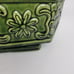 Vintage Hexagon Shaped Green Glazed Garden Planter
