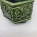 Vintage Hexagon Shaped Green Glazed Garden Planter
