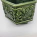 Vintage Hexagon Shaped Green Glazed Garden Planter