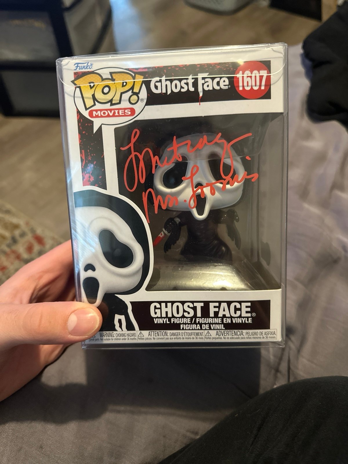 Laurie Metcalf Signed & Inscribed Ghostface Funko 1607 Authenticated by Beckett