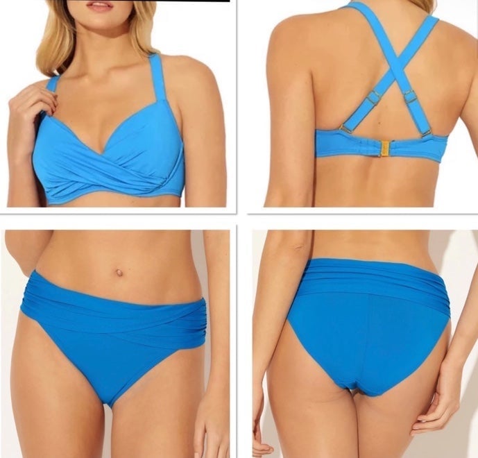 Bleu Rod Beattie Bikini Top Size 34DD and Bikini Bottom Size 12