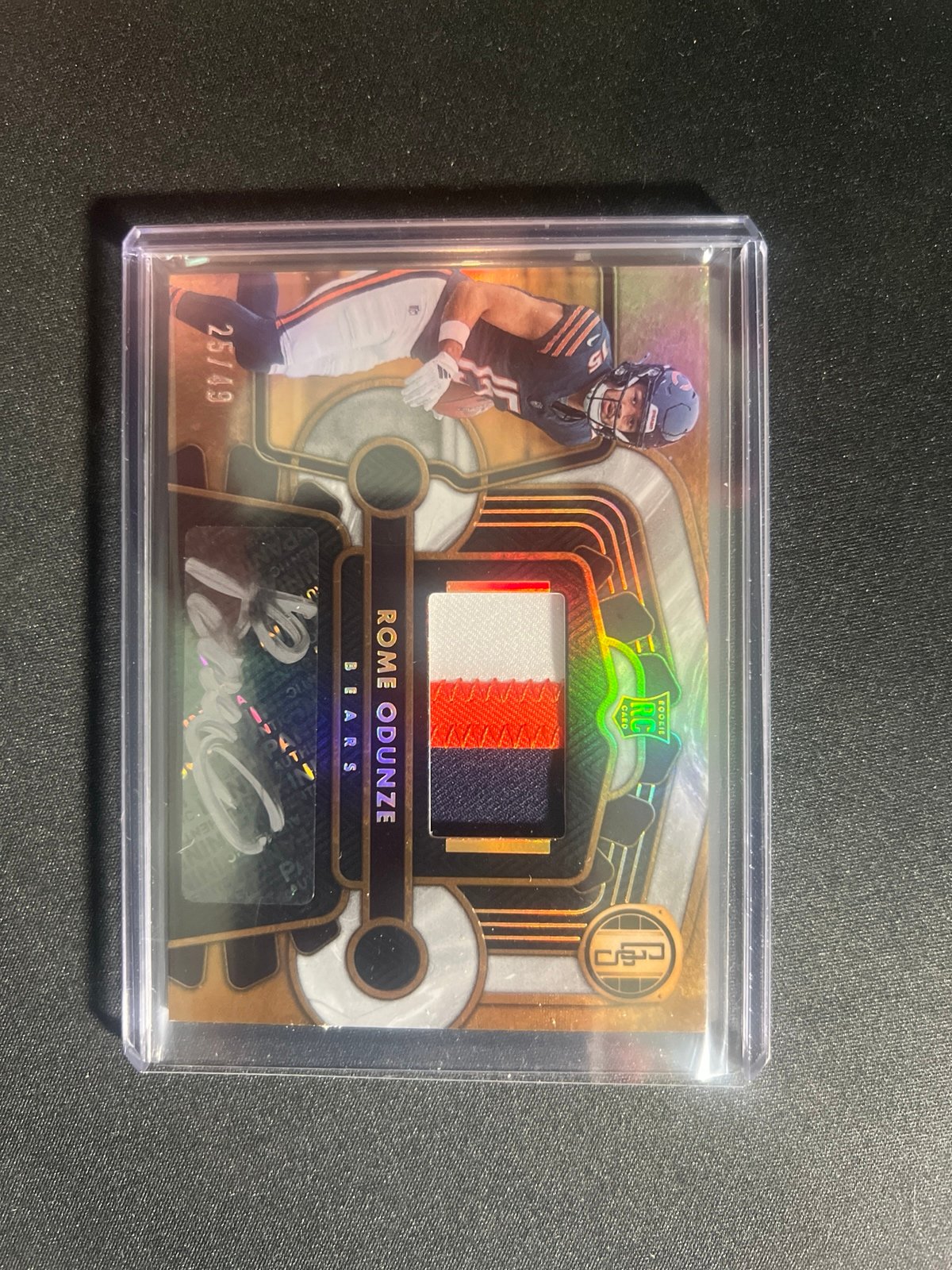 2024 Panini Gold Standard Dual Patch Auto Rome Odunze 25/49 #204