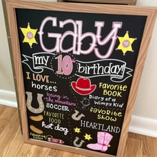 Customizable Birthday Sign