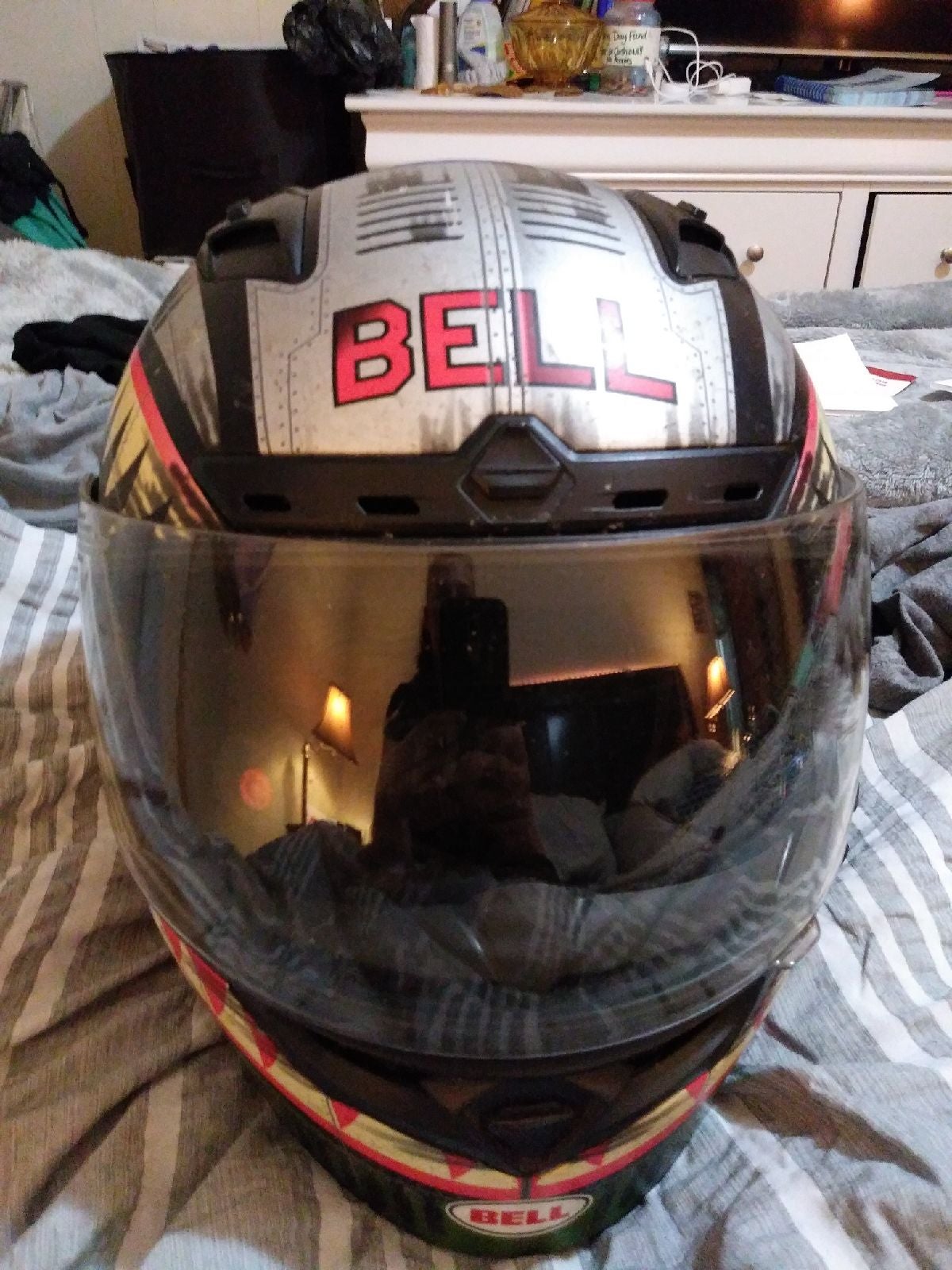 Bell motorcycle helmet with Sena bluetoo