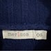 Mersea Sailor Sweater OSFM Mock Neck Lattice Knit Pattern Blue Red White preppy