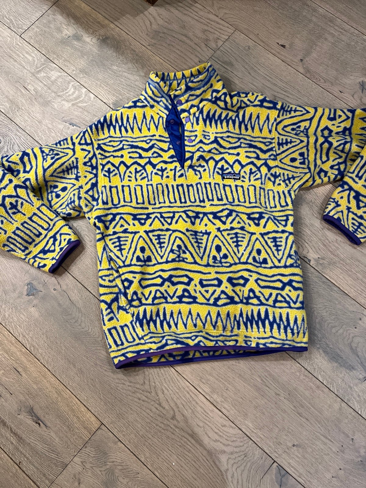 Patagonia Synchilla Snap T Switchback Lemon Lime M