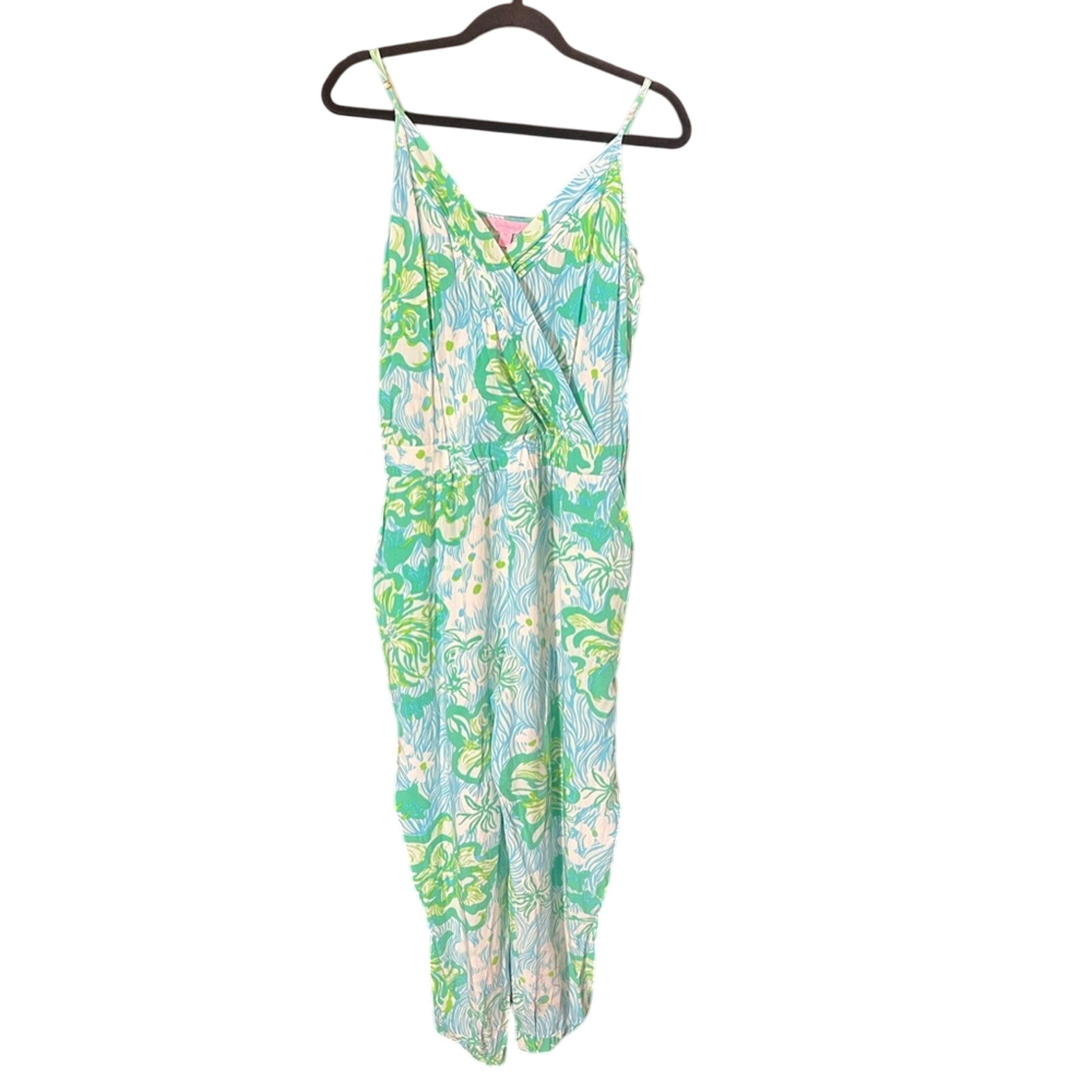 Lilly Pulitzer Melba Blue Jumpsuit Size XL