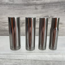 Vintage Craftsman Deep Socket Set 5/8 9/16 7/16 3/8” G Series 6 Point 3/8 Driv