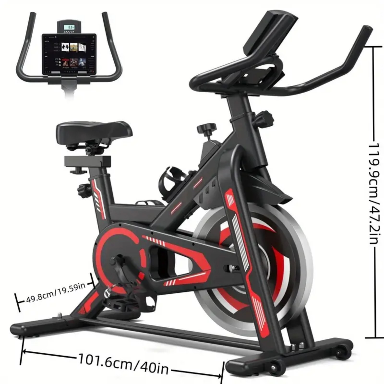 Exercise Bike, Magnetic Resistance Stationary Bike for Home, Indoor Bike