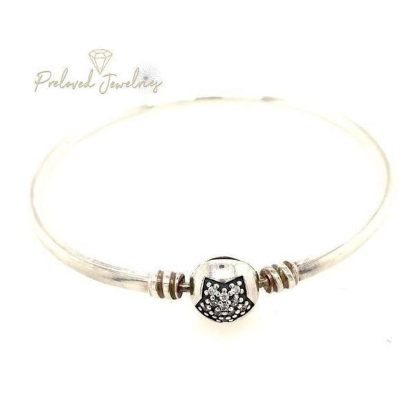Pandora Star Cz Clasp Bangle