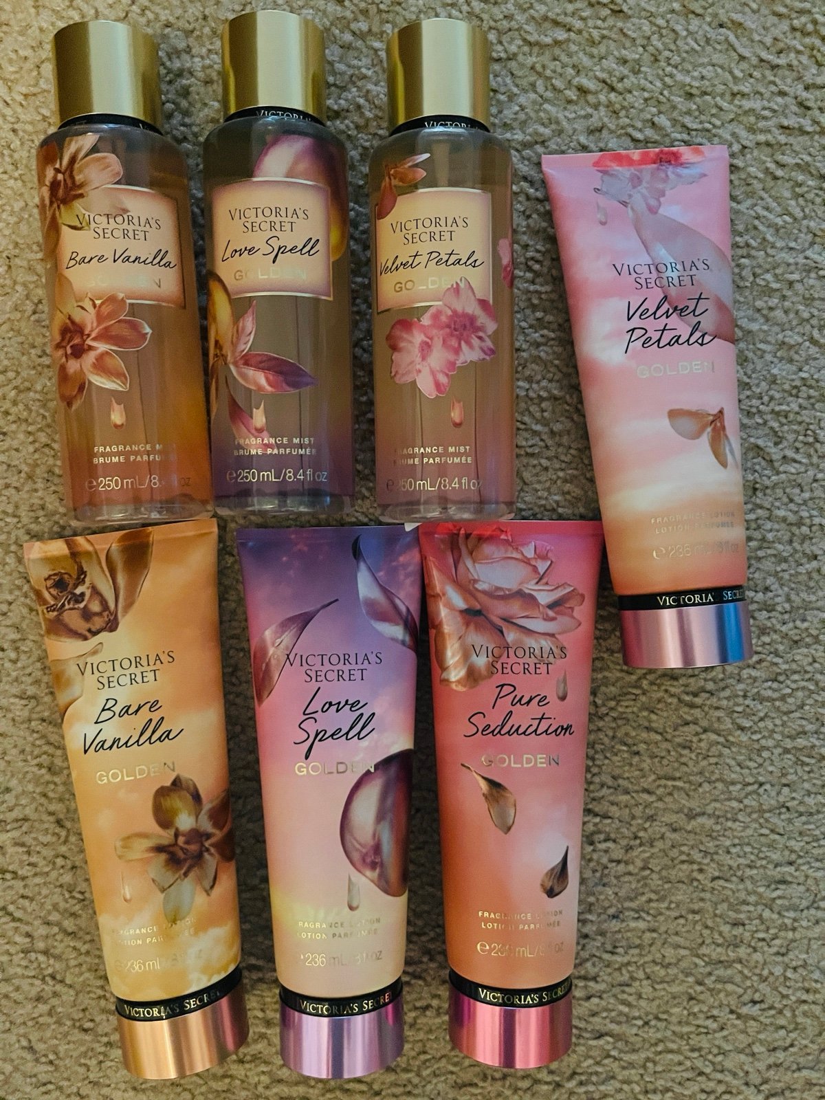 Vs mist and lotion Golden Collection