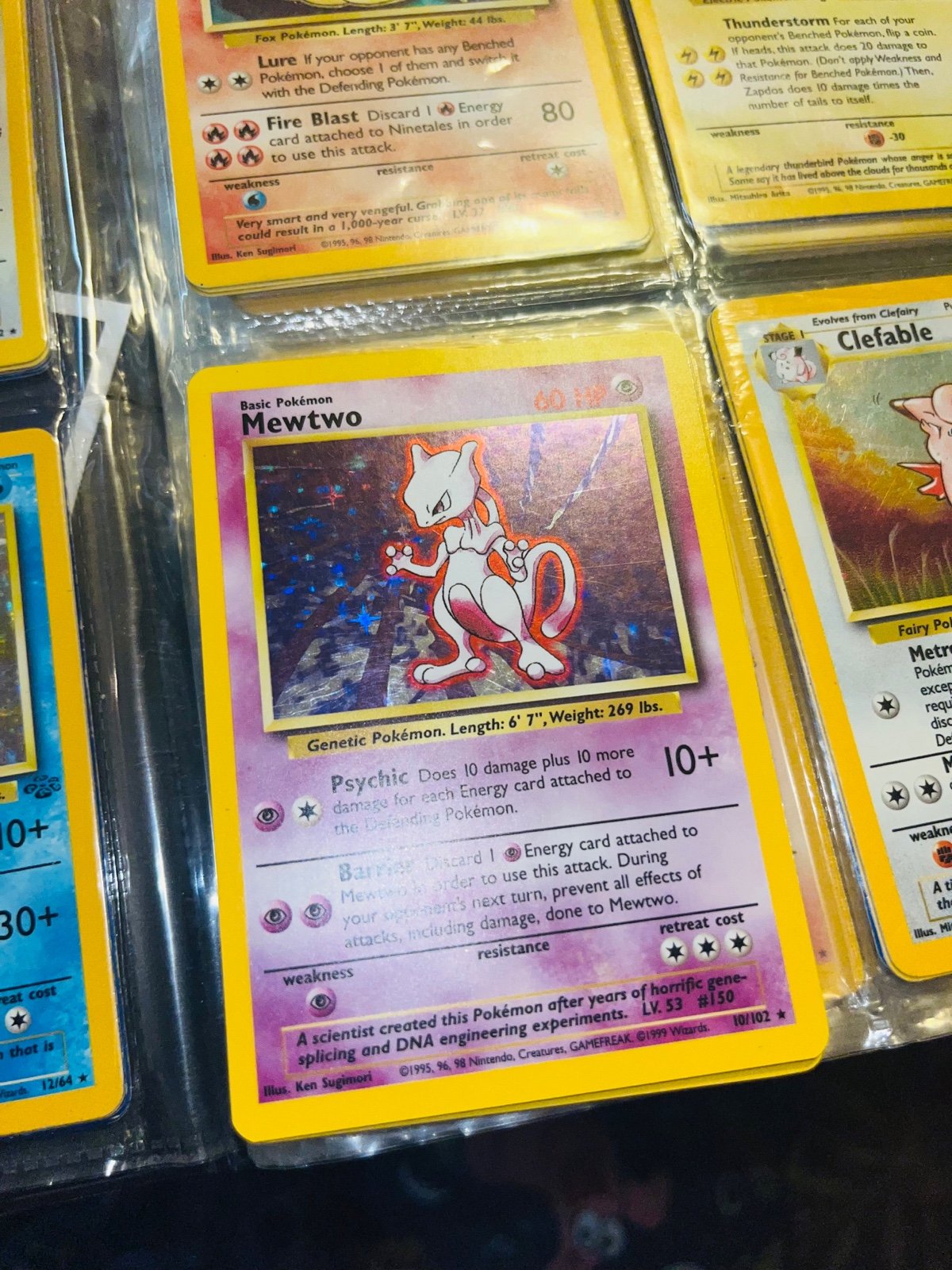 Pokemon Mewtwo original card mint condition