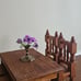 Rustic Wooden Dollhouse Table & Chair Set