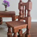 Rustic Wooden Dollhouse Table & Chair Set