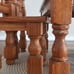 Rustic Wooden Dollhouse Table & Chair Set