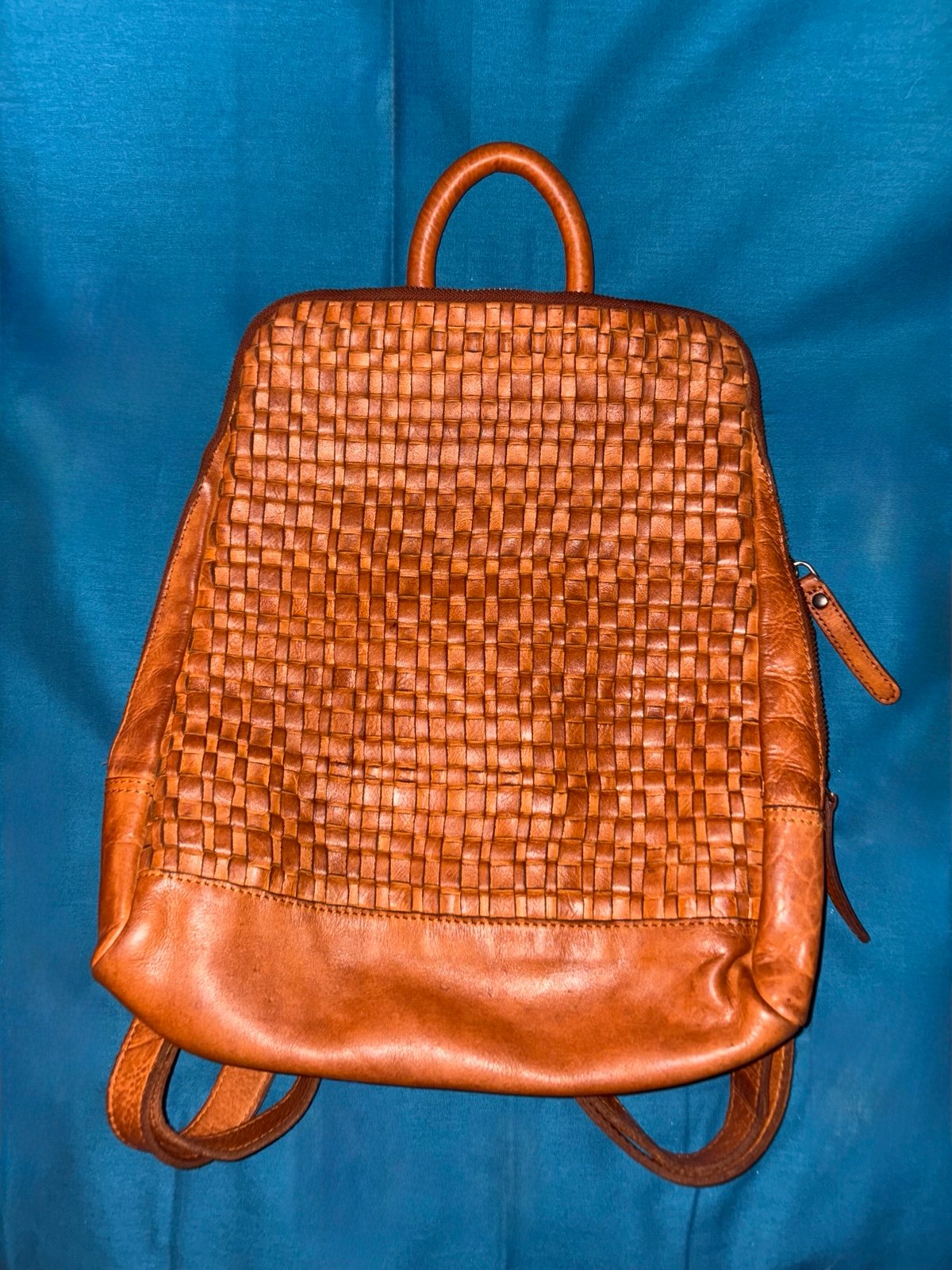 Vilenca Holland leather Emilia backpack-cognac