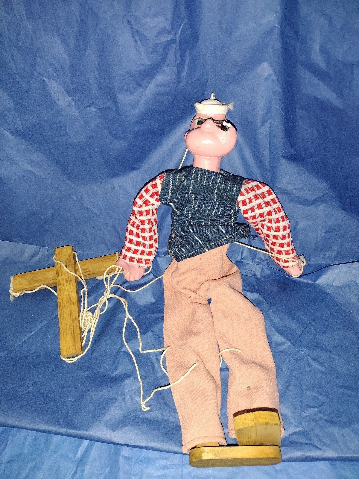 Antique Popeye the sailor Man puppet rare find