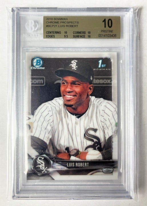 Luis Robert BGS 10 Bowman Chrome Pristine 1st RC