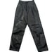 Toffs black leather paper bag pants size 8M