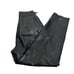 Toffs black leather paper bag pants size 8M