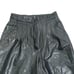 Toffs black leather paper bag pants size 8M