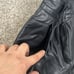 Toffs black leather paper bag pants size 8M