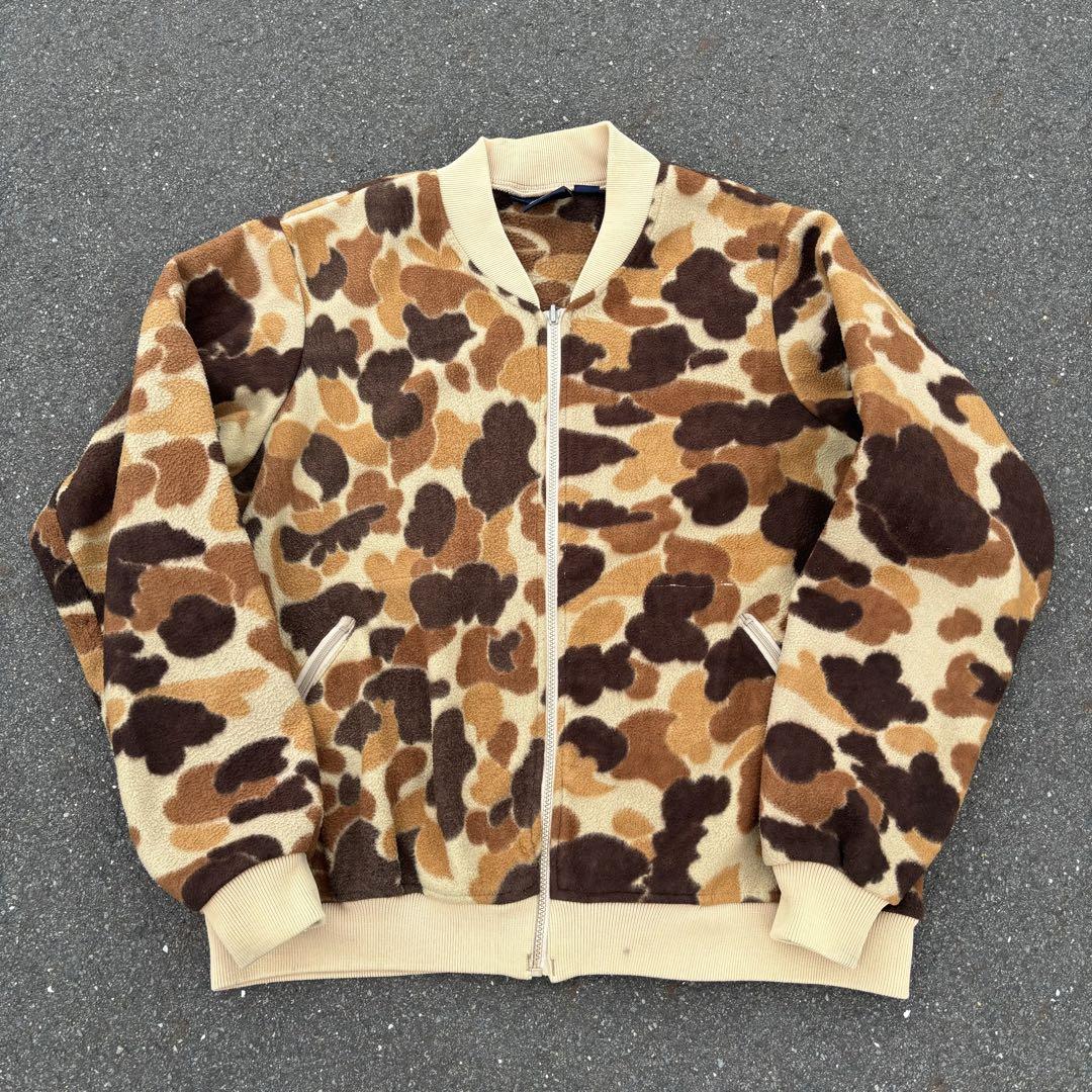 Columbia Camo Fleece Jacket Bomber MA1 80s