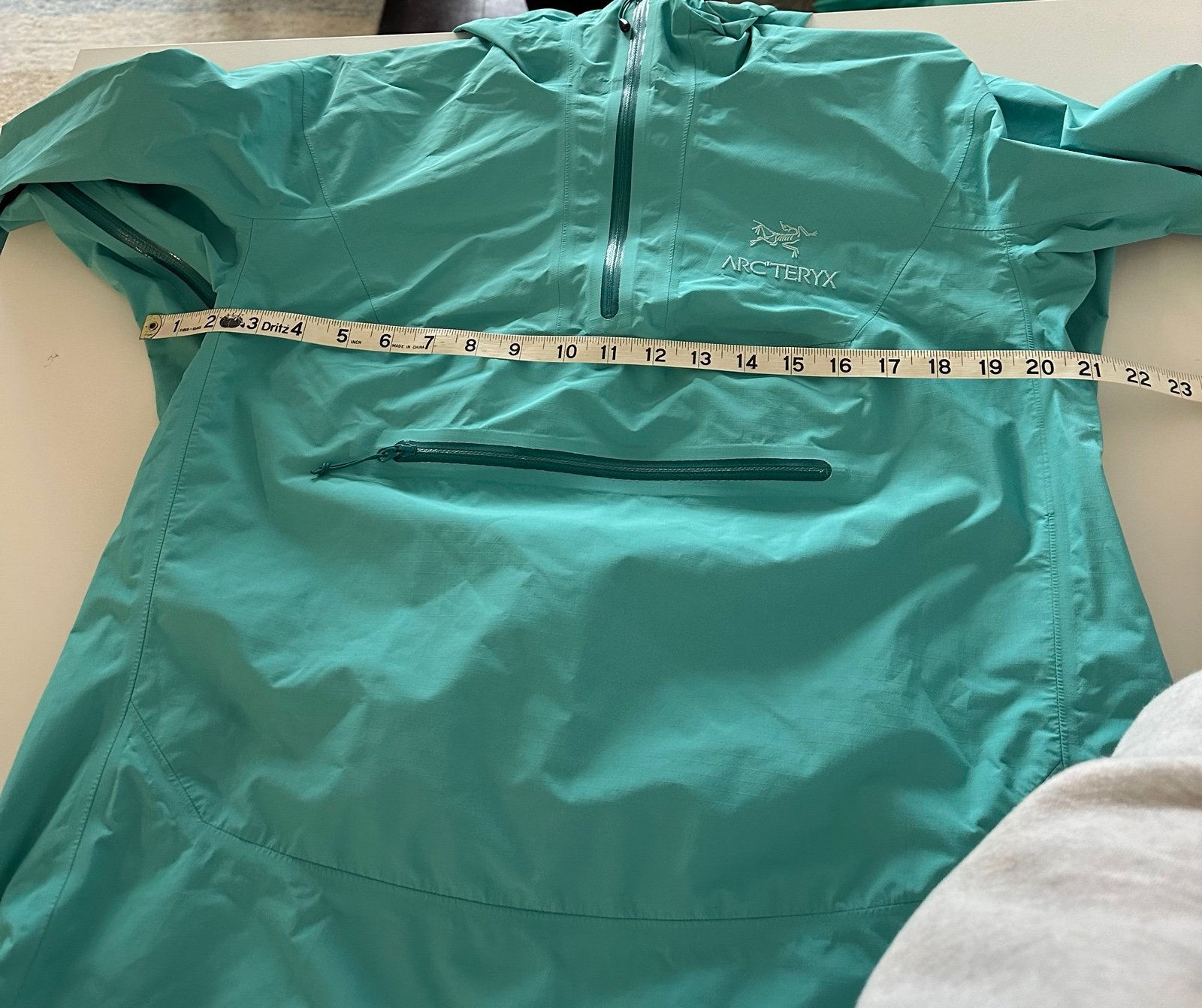 Arcteryx Alpha SL? Goretex Anorak Pullover Windbreaker Shell Teal Blue XL