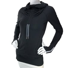 Lululemon Run Womens Size 4 Stay On Course Pullover Athletic Sweatshirt Black